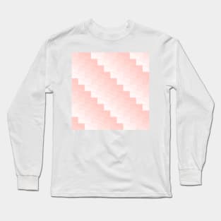 Pink stairs made with triangles Long Sleeve T-Shirt